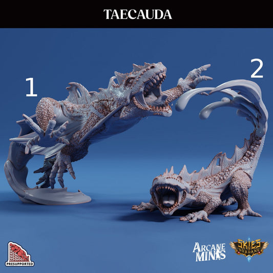 Taecuauda, Angry Lizard - Arcane Minis | 32mm | Salamander | Giant