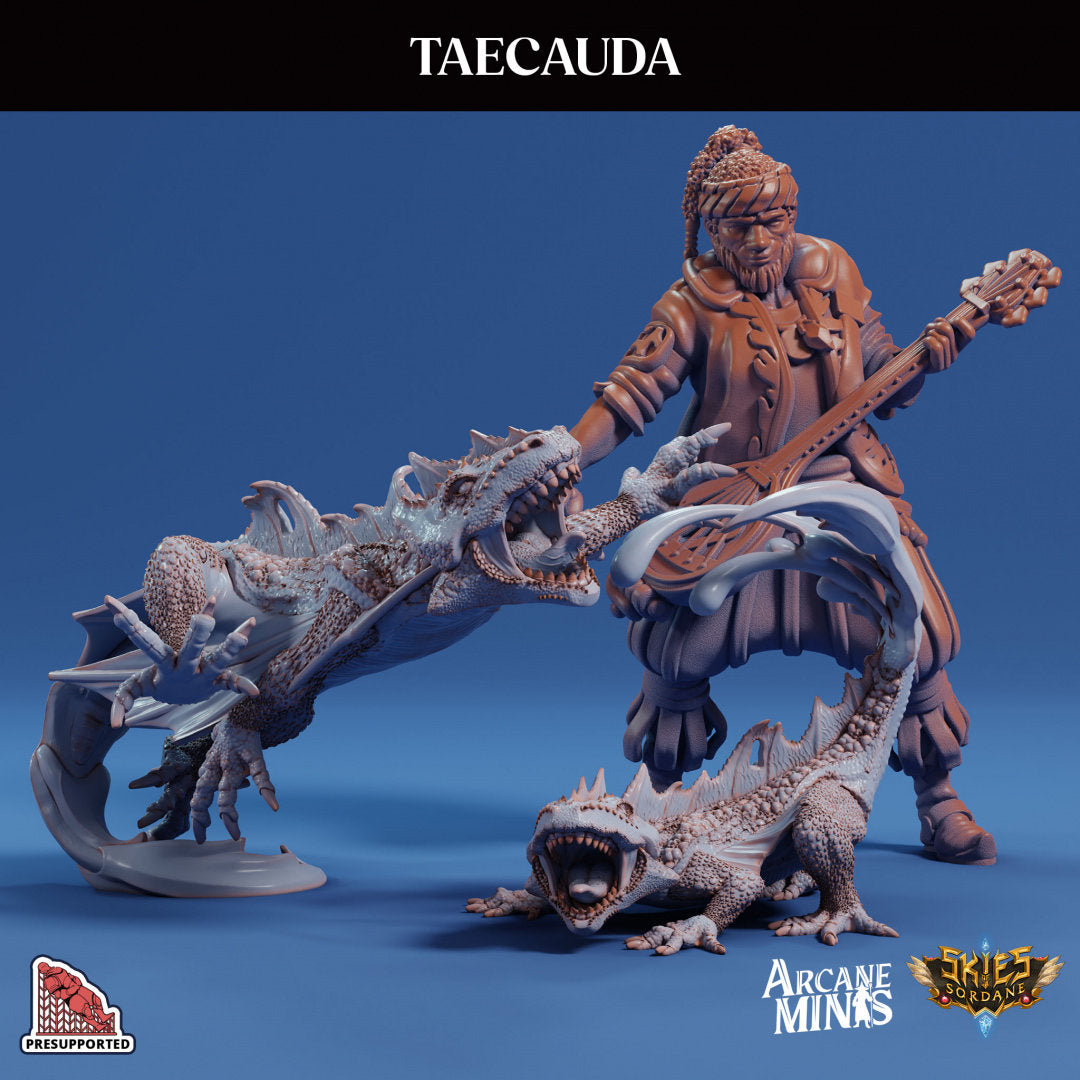 Taecuauda, Angry Lizard - Arcane Minis | 32mm | Salamander | Giant