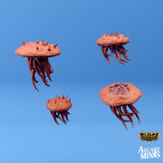 Morgius and Morgi, Psychic Floating Head - Arcane Minis | 32mm | Tentacles | Jellyfish | Horror | Infected