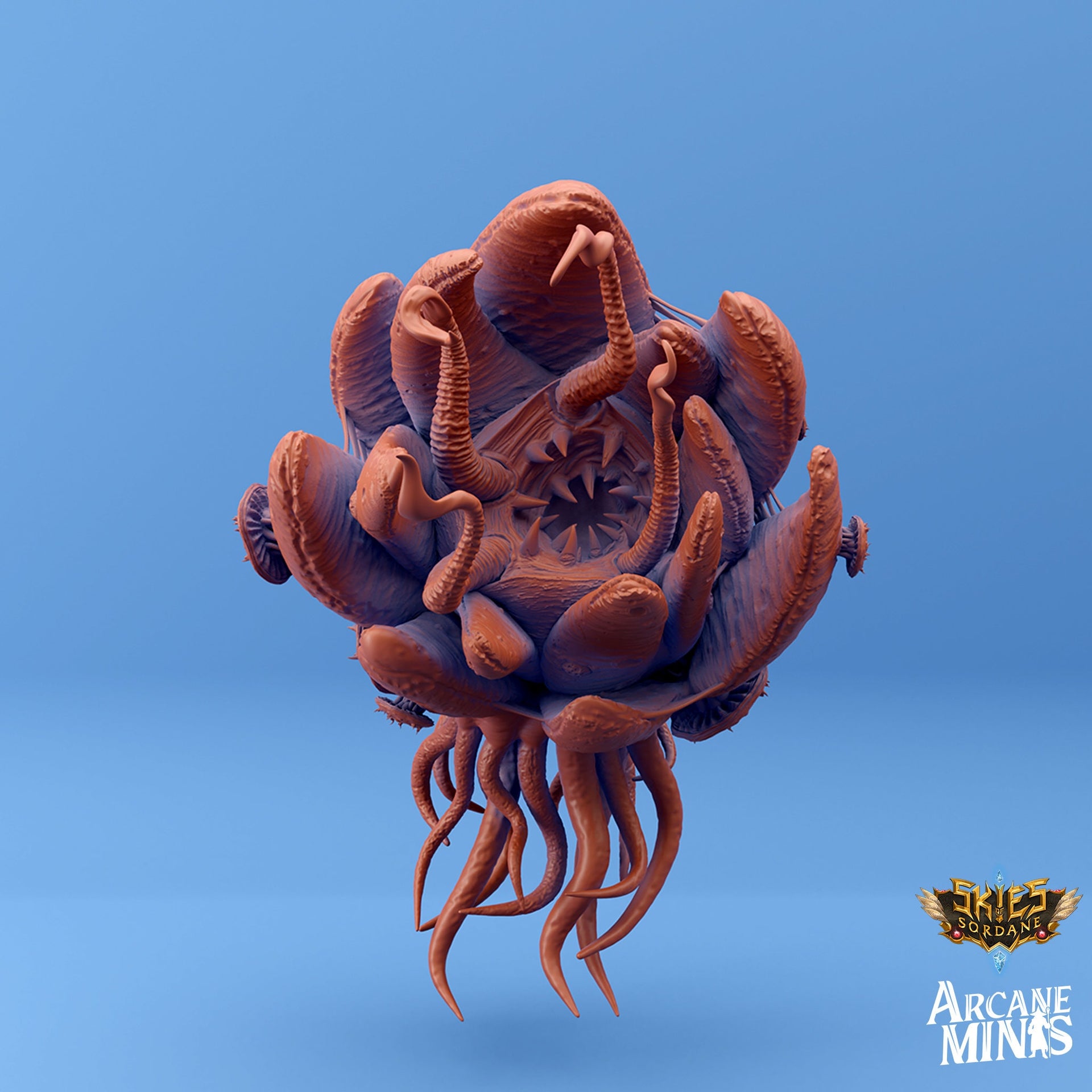 Morgius and Morgi, Psychic Floating Head - Arcane Minis | 32mm | Tentacles | Jellyfish | Horror | Infected