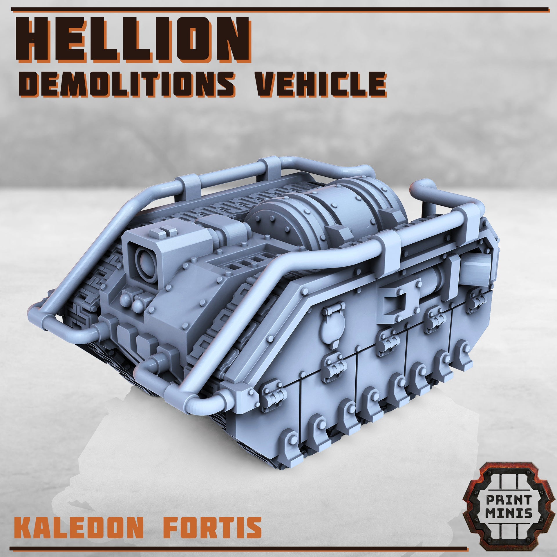Hellion, Demolitions Vehicle - Print Minis | Sci Fi | Tank | Drone | Crawler