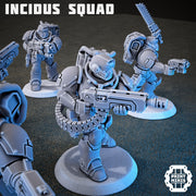 Armartis Mors, Incidus Squad - Print Minis | Sci Fi | Heavy Infantry | 28mm Heroic | Soldier | Battle Brothers | Marine