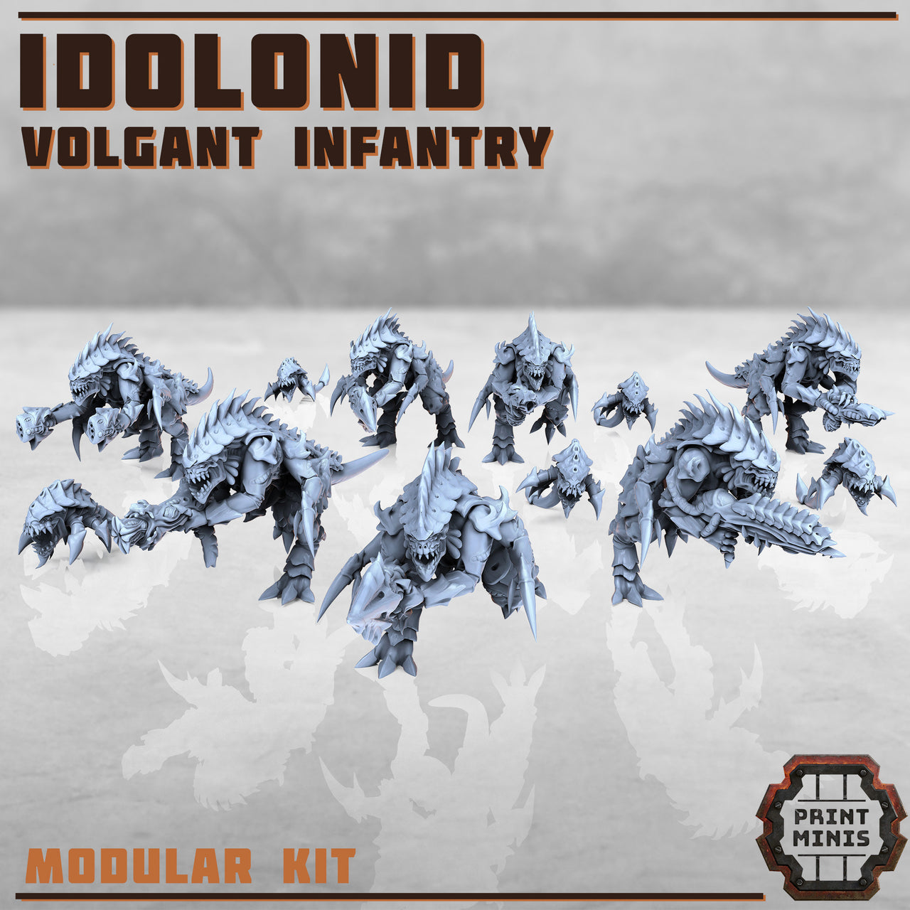 Volgants, Idolonids - Print Minis | Sci Fi | 28mm Heroic | Demon | Alien | Space Bug