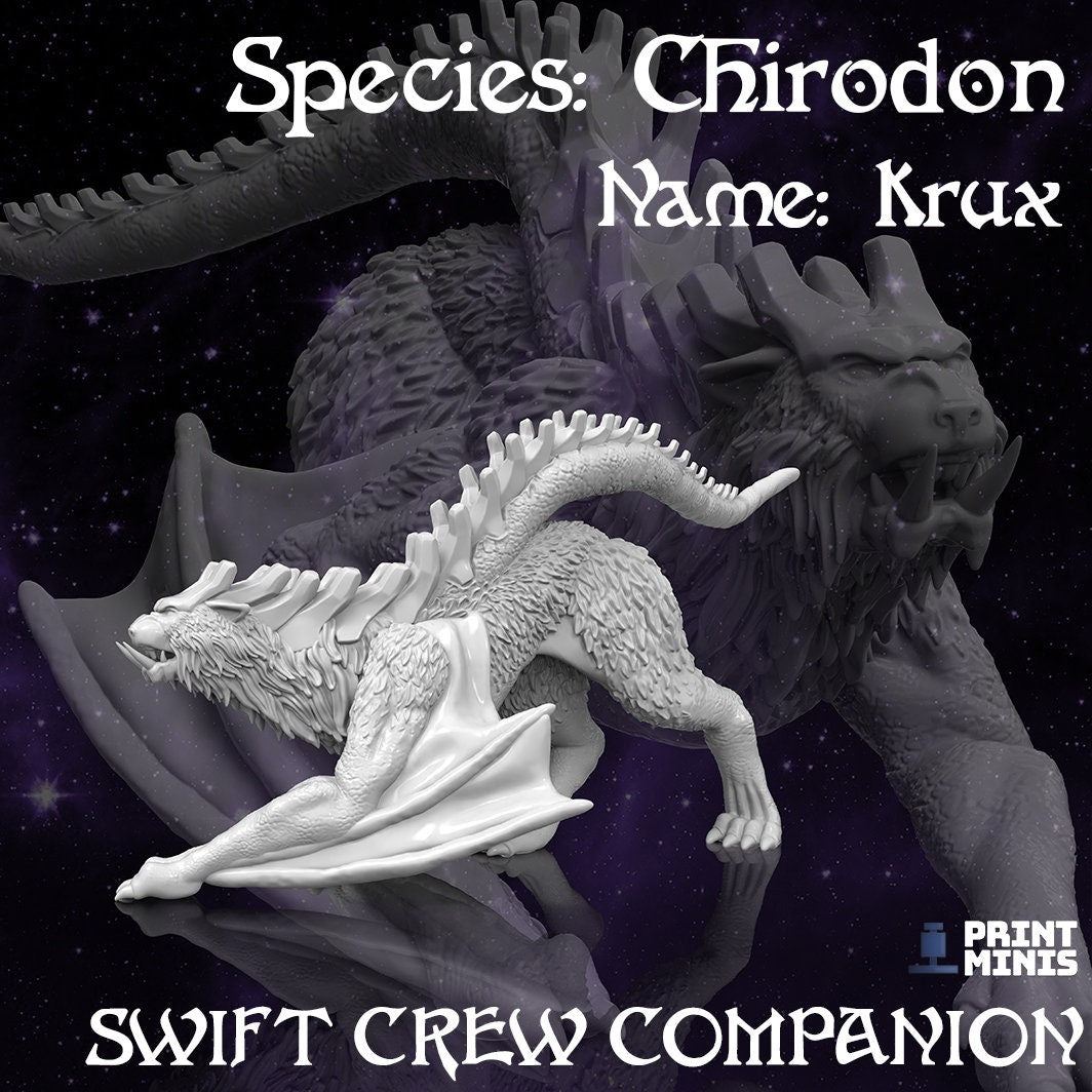 Chiroidon, Alien Pet - Print Minis | Sci Fi | Dragon | Tiger