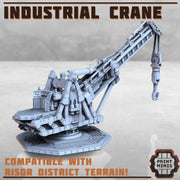 Industrial Crane Wasteland Scatter Terrain - Print Minis | Sci Fi | Light Infantry | 28mm Heroic | Apocalypse | Junkyard | Hook | Claw
