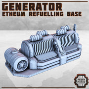 Ethereum Generator Scatter Terrain - Print Minis | Sci Fi | Light Infantry | 28mm Heroic | Apocalypse | Power plant | Warehouse