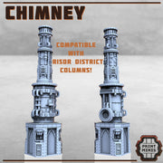 Risor District Chimeny - Print Minis | Sci Fi | Light Infantry | 28mm Heroic | Apocalypse | Factory | Spaceship | Prison