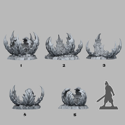 Alien Carnivorous Plants Scatter Terrain - Fantastic Plants and Rocks | Print Your Monsters | DnD | Wargaming | Space
