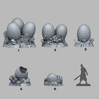 Leviathan Eggs Scatter Terrain - Fantastic Plants and Rocks | Print Your Monsters | DnD | Wargaming
