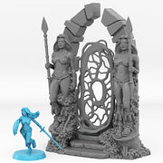 Amazone Portal With Its Lianas Effect - Print Your Monsters, Fantastic Portals | 32mm | Ancient | Ruins | Jungle | Amazon