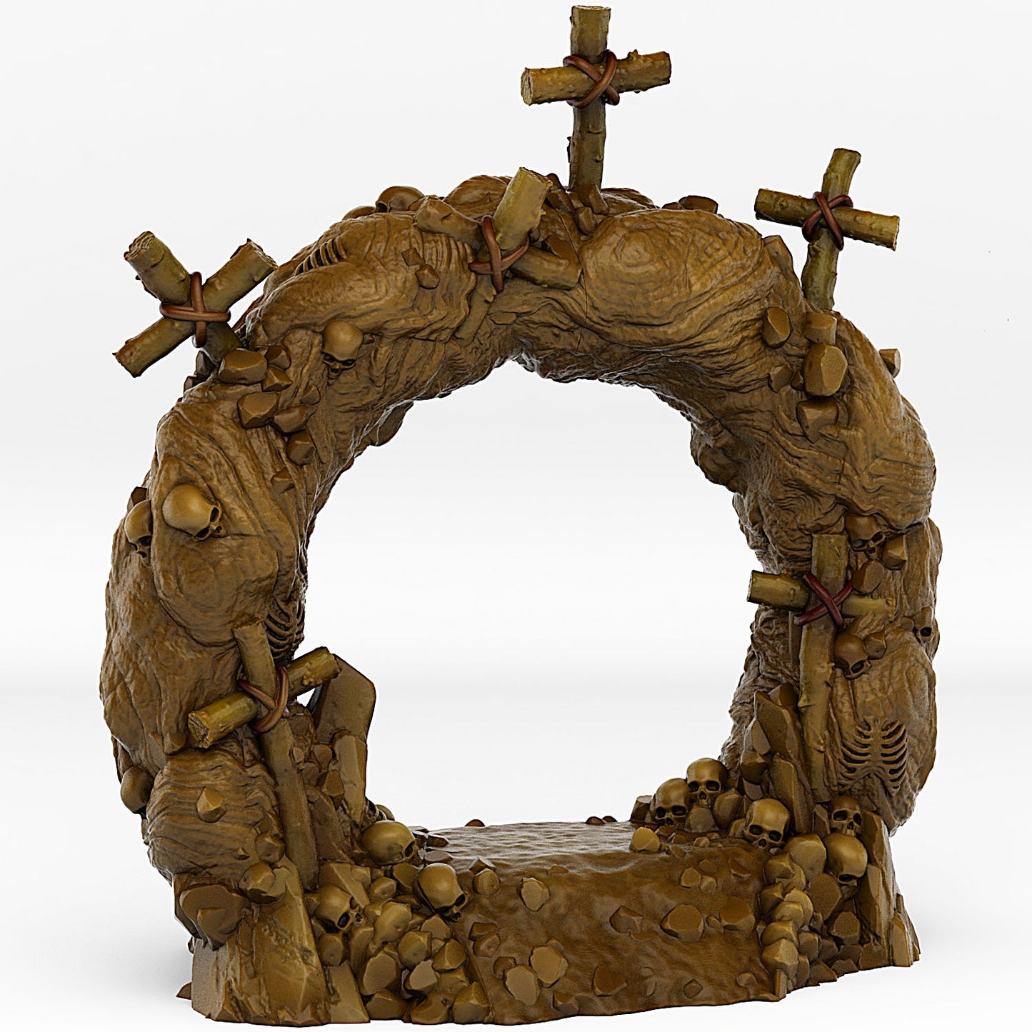 Cemetery Portal With Its Cross Effect - Print Your Monsters, Fantastic Portals | 32mm | Crypt | Graveyard | Tomb