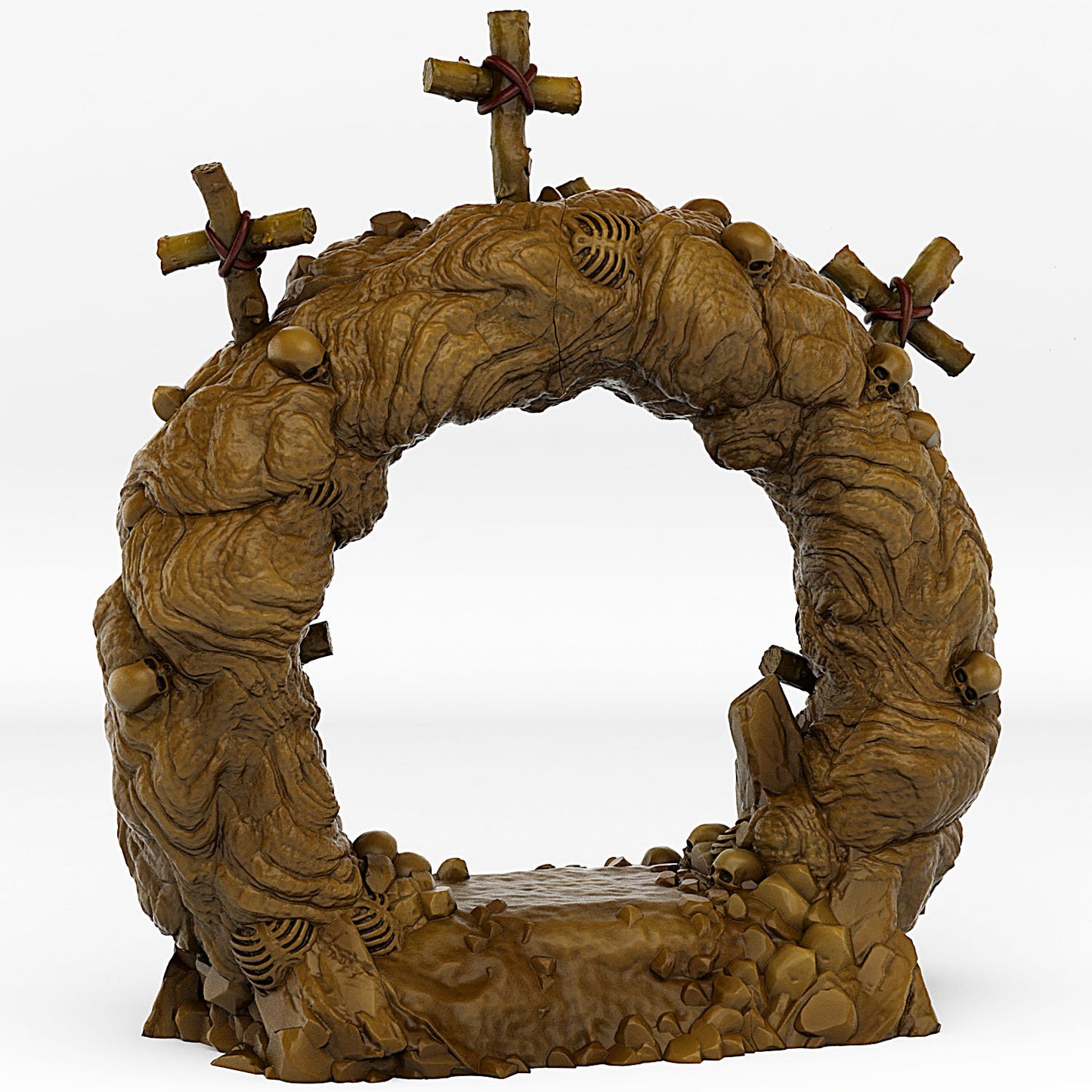 Cemetery Portal With Its Cross Effect - Print Your Monsters, Fantastic Portals | 32mm | Crypt | Graveyard | Tomb