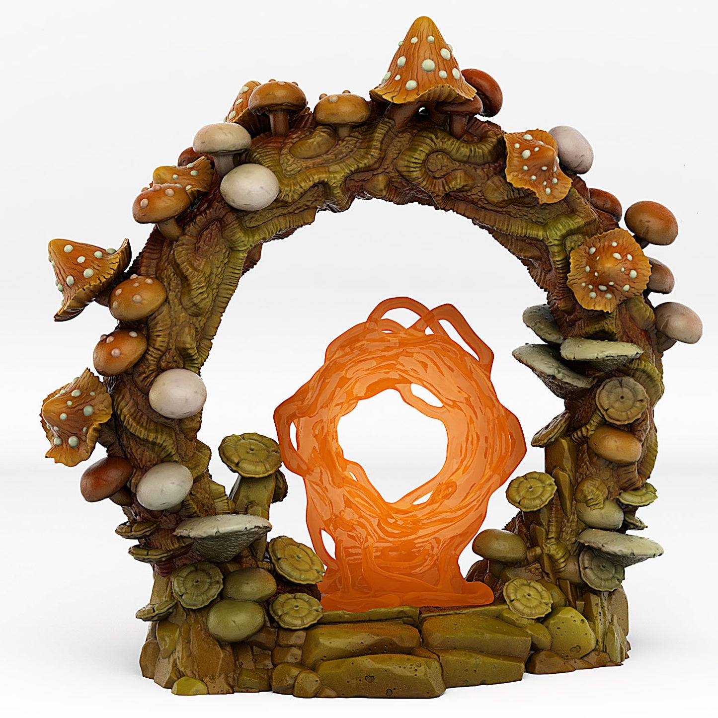 Forest Mushrooms Portal With Its Mushroom Slime Effect - Print Your Monsters, Fantastic Portals | 32mm | Giant | Wonderland
