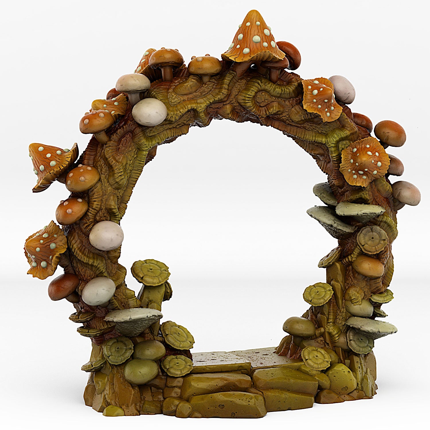Forest Mushrooms Portal With Its Mushroom Slime Effect - Print Your Monsters, Fantastic Portals | 32mm | Giant | Wonderland