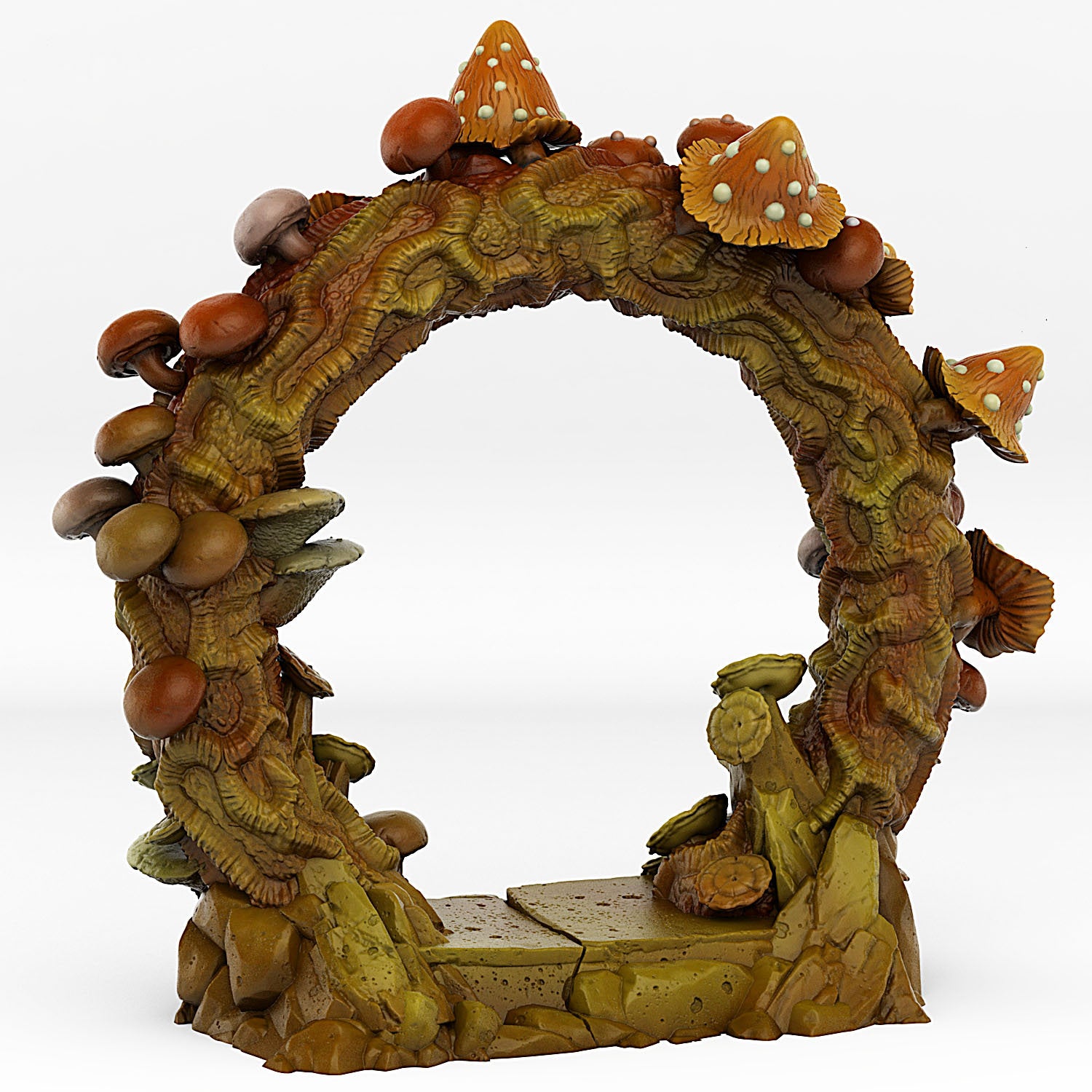 Forest Mushrooms Portal With Its Mushroom Slime Effect - Print Your Monsters, Fantastic Portals | 32mm | Giant | Wonderland