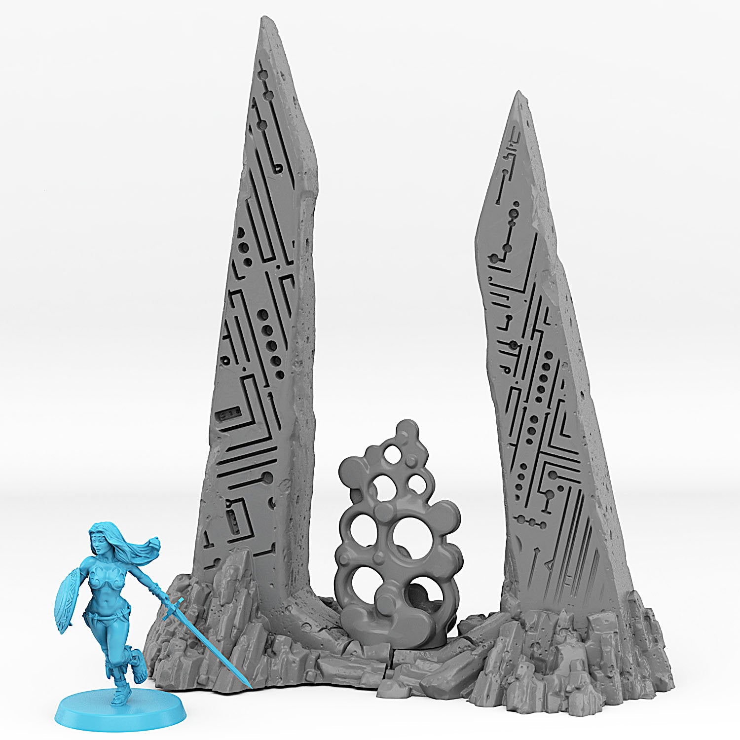 Mars Portal With Its Strange Cloud Effect - Print Your Monsters, Fantastic Portals | 32mm | Alien | Ancient | Scifi