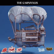 The Carnivalis. Massive Carnival Airship - Arcane Minis | 32mm | Circus | Blimp | Derrigible