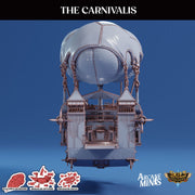 The Carnivalis. Massive Carnival Airship - Arcane Minis | 32mm | Circus | Blimp | Derrigible