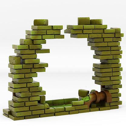 Sewer Portal With Its Toxic Liquid Effect - Print Your Monsters, Fantastic Portals | 32mm | Crypt | Dungeon