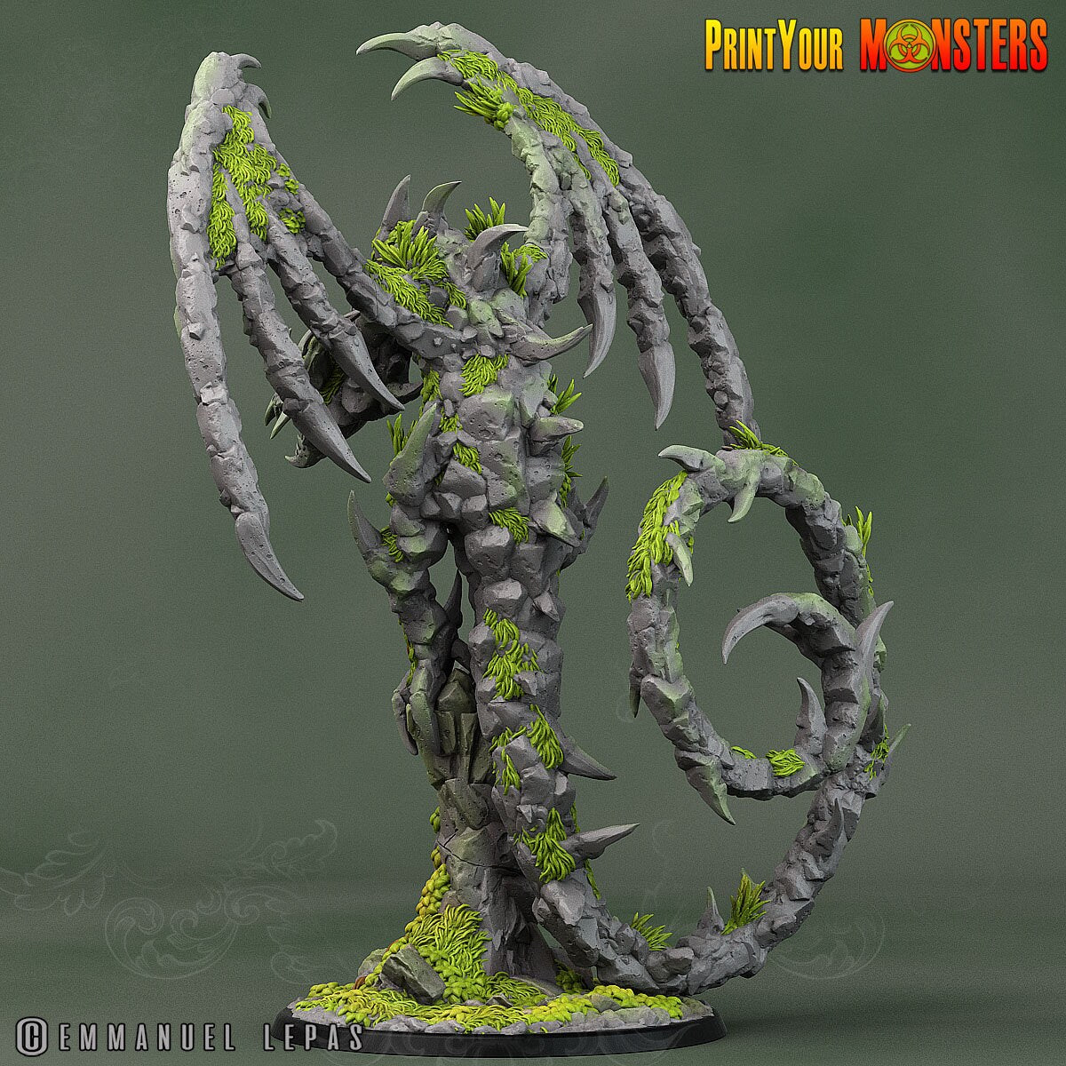 Rock Dragon- Print Your Monsters | 32mm | Elemental | Earth | Stone | Golem