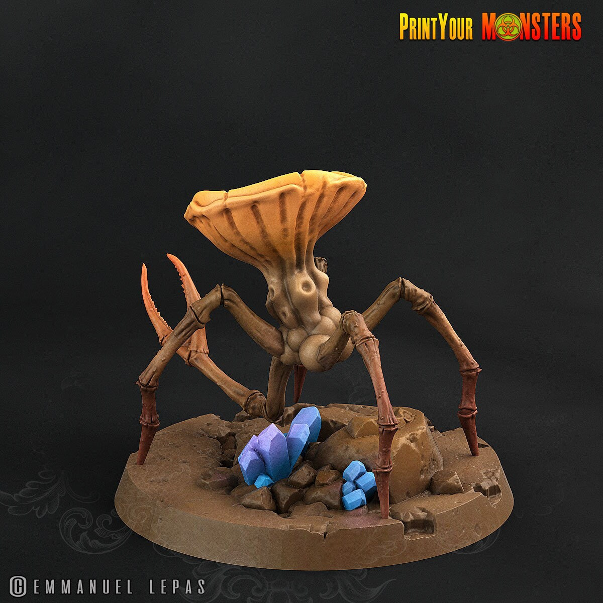 Spider Mushrooms, Print Your Monsters | 32mm | Elemental | Fungus