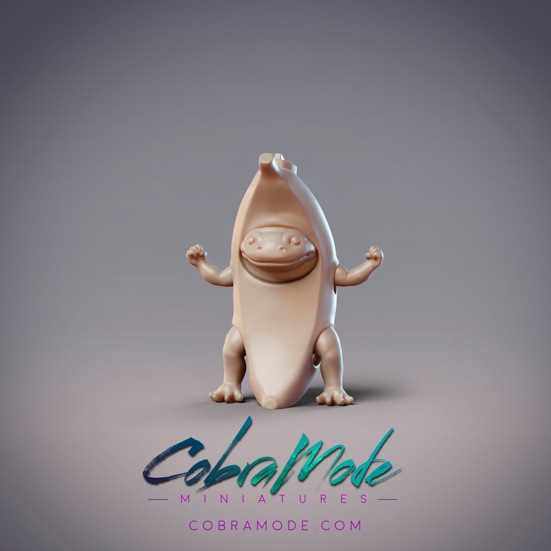 Banana Hanzaki - CobraMode | Miniature | Wargaming | Roleplaying Games | 32mm | Haloween | Axolotl | Costume