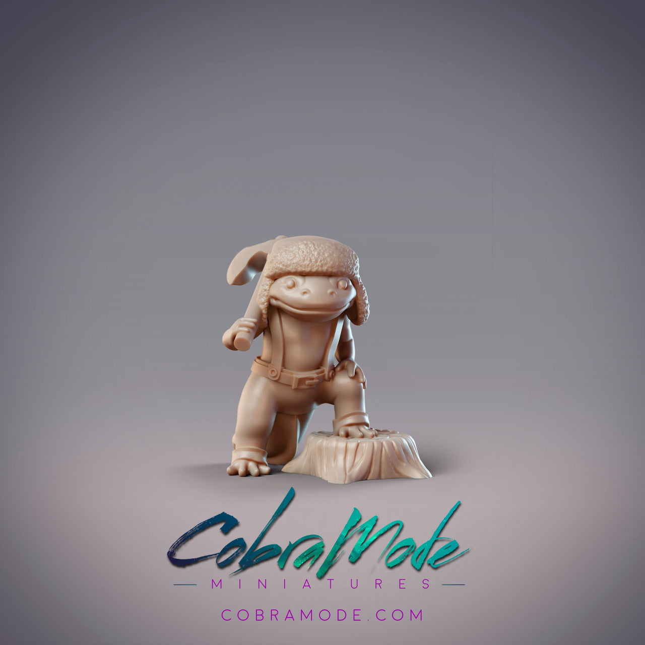 Lumberjack Hanzaki - CobraMode | Miniature | Wargaming | Roleplaying Games | 32mm | Haloween | Axolotl | Costume