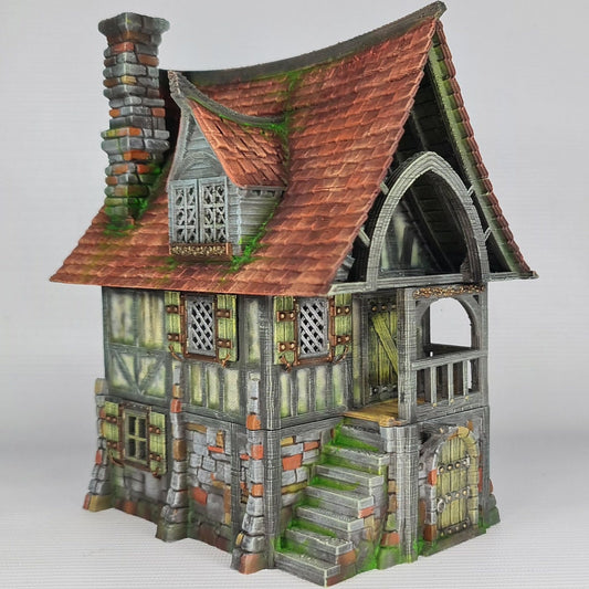 Beetroot House - 3DP4U Medieval Town | Miniature | Wargaming | Roleplaying Games | 32mm | Hut | Playable | Filament | 3d printed
