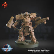 Dreadnova Captain - Crippled God Foundry - The First Contact | 32mm | Scifi | Modular | Marine | Power Armor