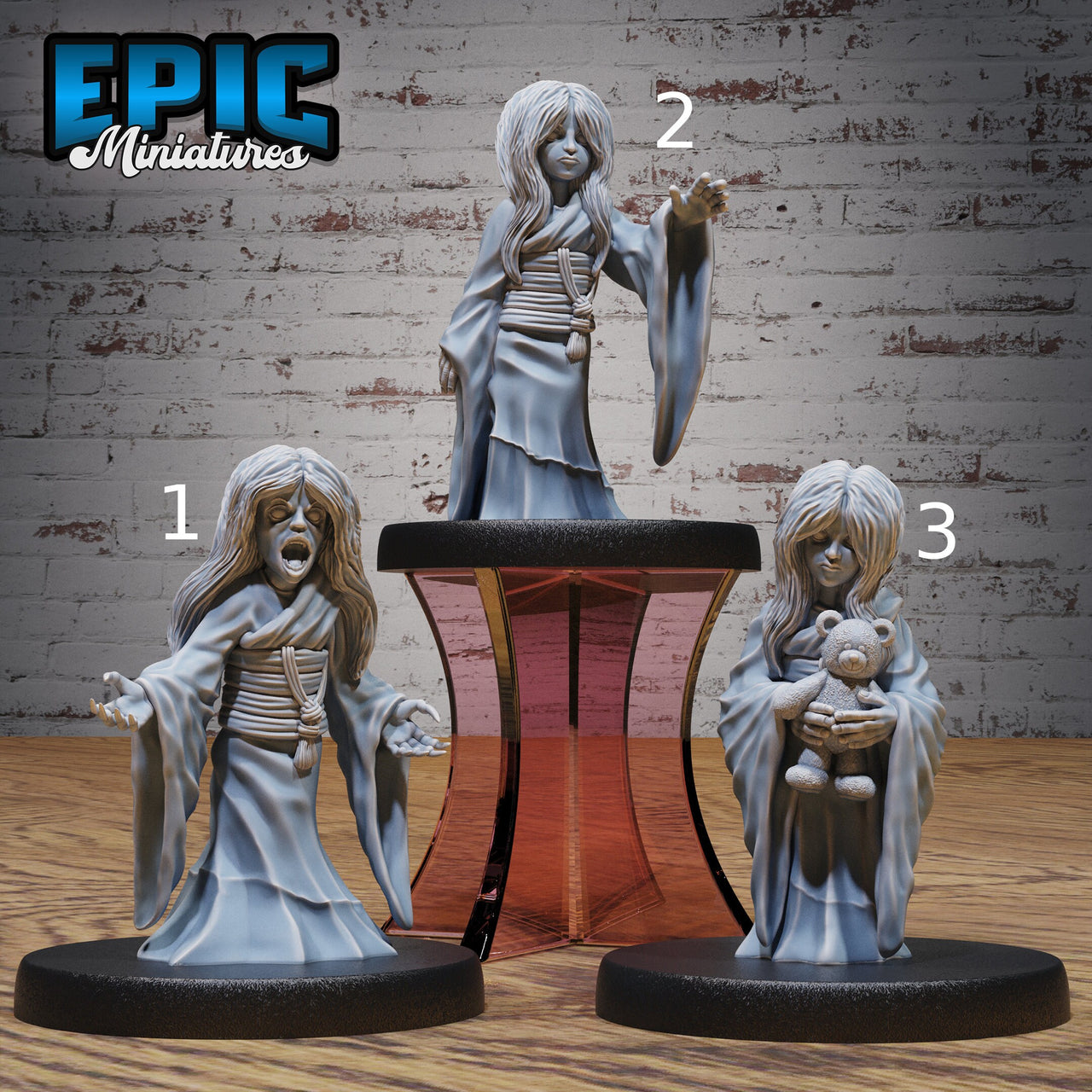Ghost Girl - Epic Miniatures | 28mm | 32mm | Oni Nightmare | Yokai | Demon | Japanese Ghost | Kimono