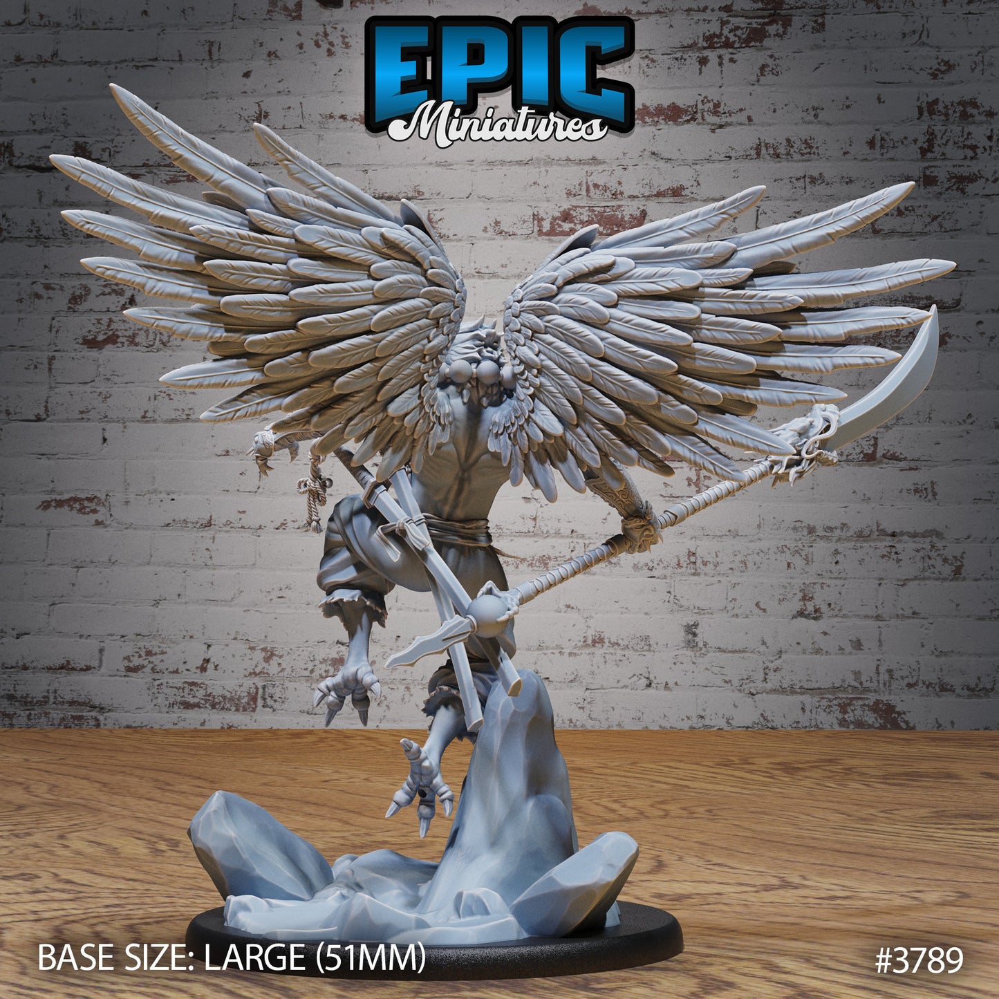 Tengu Bird Folk Lord - Epic Miniatures | 28mm | 32mm | Oni Nightmare | Fighter | Warrior | Monk | Eagle