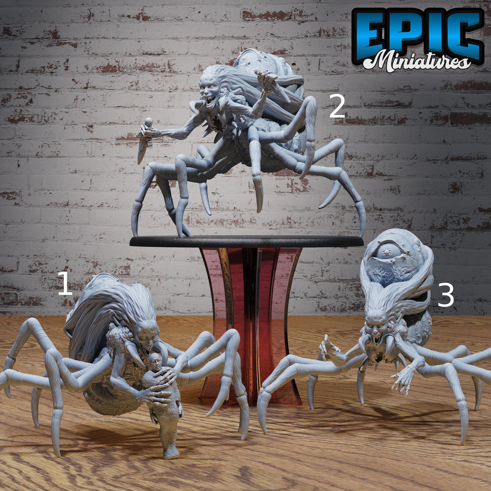 Atlach Brood Guard - Epic Miniatures | 28mm | 32mm | Eldritch Darkness | Demon | Spider | Mutant