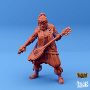 Human Bard - Arcane Minis | 32mm | Pipa | Lute | Performer | Guitar