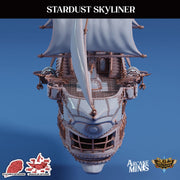 Stardust Skyliner Airship - Arcane Minis | 32mm | Destroyer | Sails | Pirate Ship