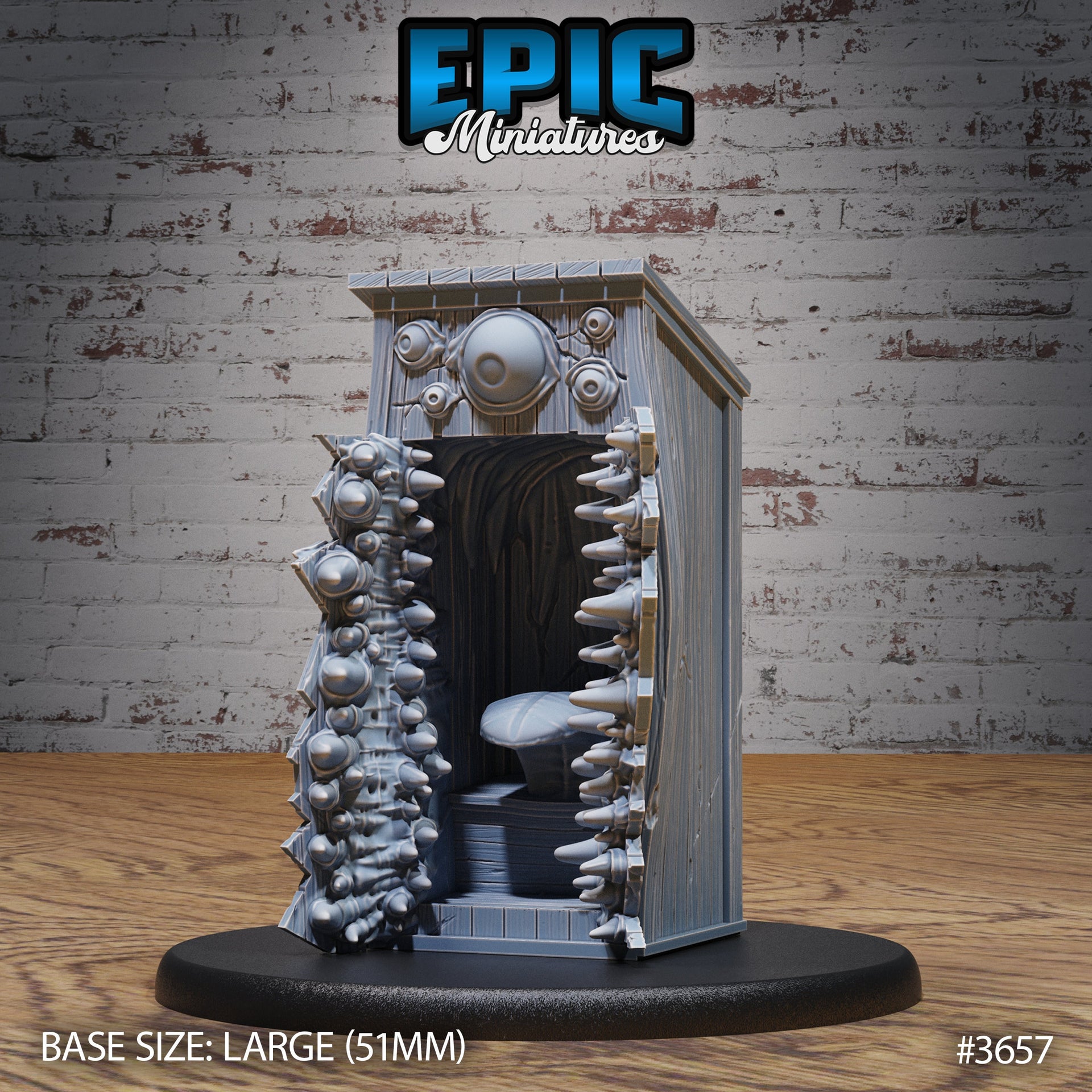 Mimic Outhouse - Epic Miniatures | 28mm | 32mm | Bandit Camp | Toilet | Trap