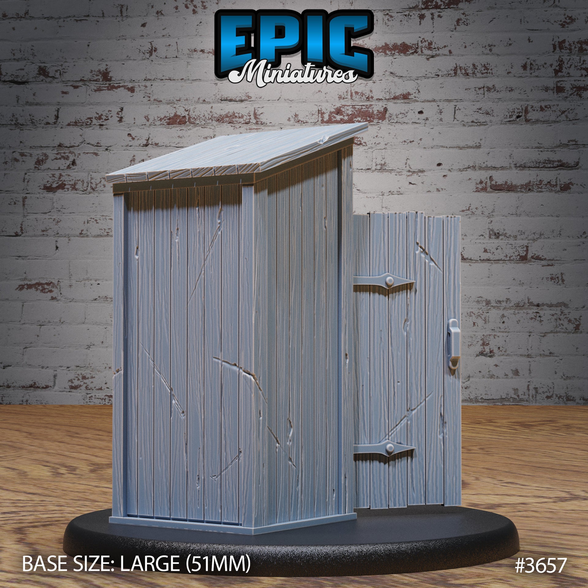 Mimic Outhouse - Epic Miniatures | 28mm | 32mm | Bandit Camp | Toilet | Trap