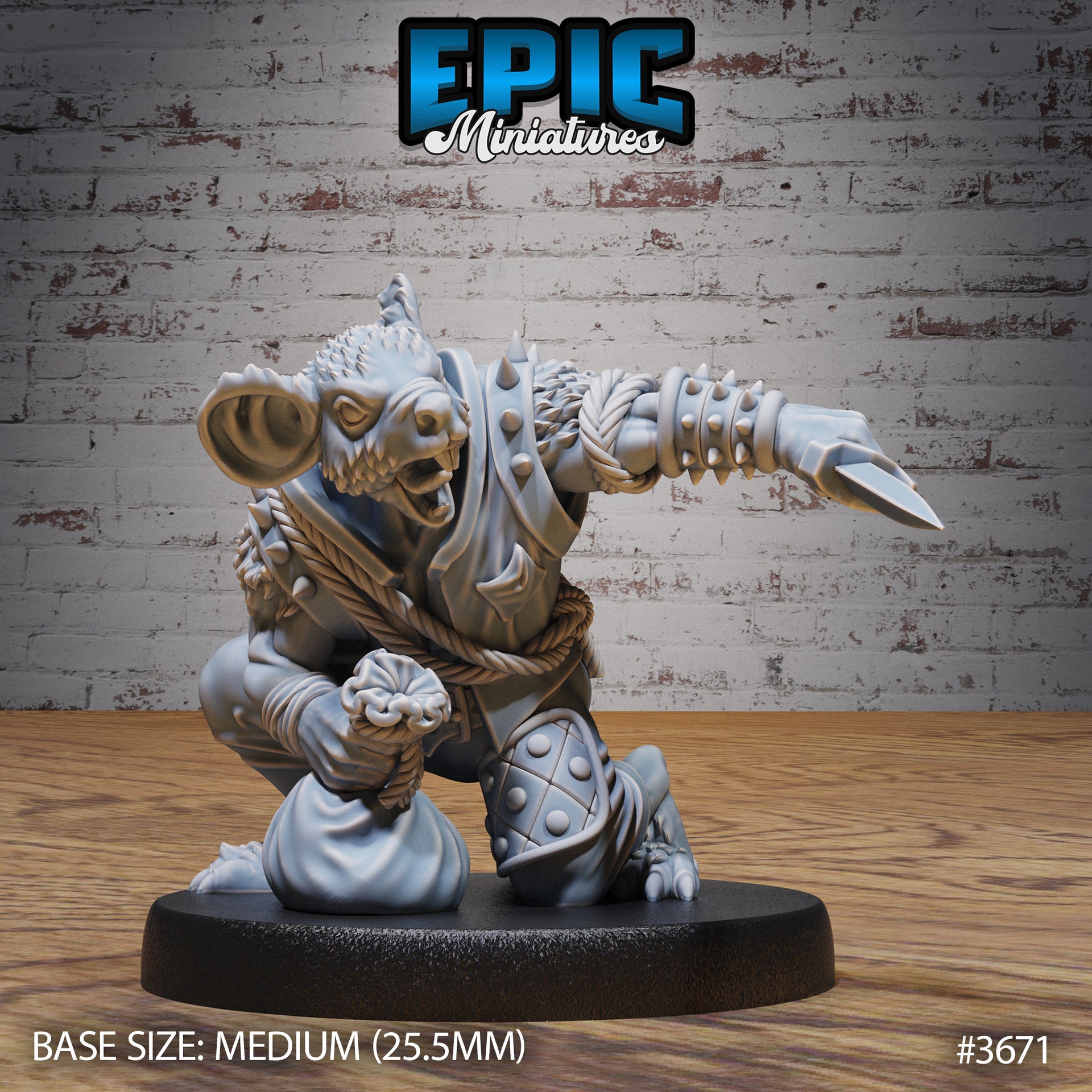 Mice Folk Raiders - Epic Miniatures | 28mm | 32mm | Bandit Camp | Pirate | Thief | Rogue | Bomber | Assassin | Thief