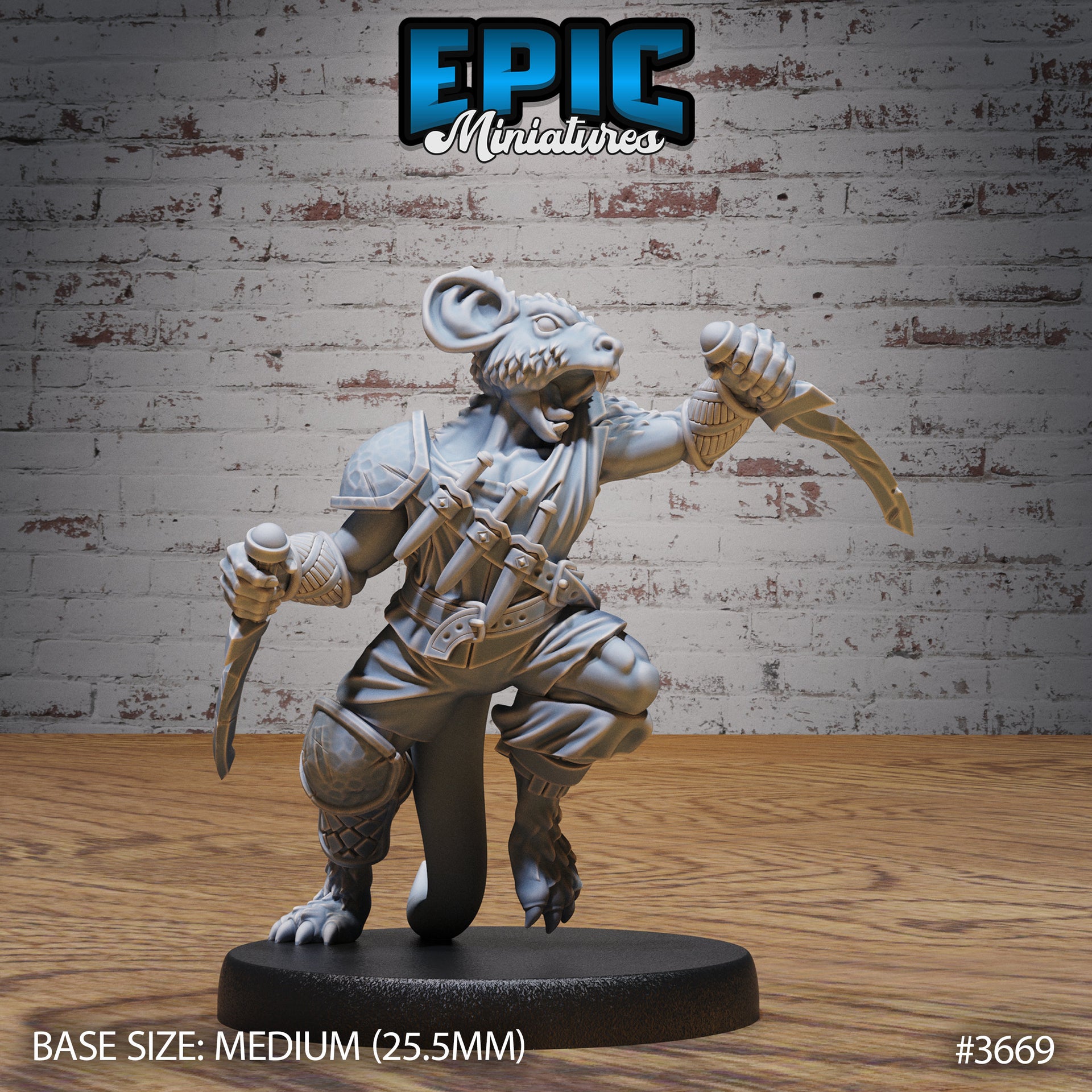 Mice Folk Raiders - Epic Miniatures | 28mm | 32mm | Bandit Camp | Pirate | Thief | Rogue | Bomber | Assassin | Thief