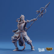 Human Monk Female - Arcane Minis | 32mm | The Nightmare Express | Martial Artist | Fighter