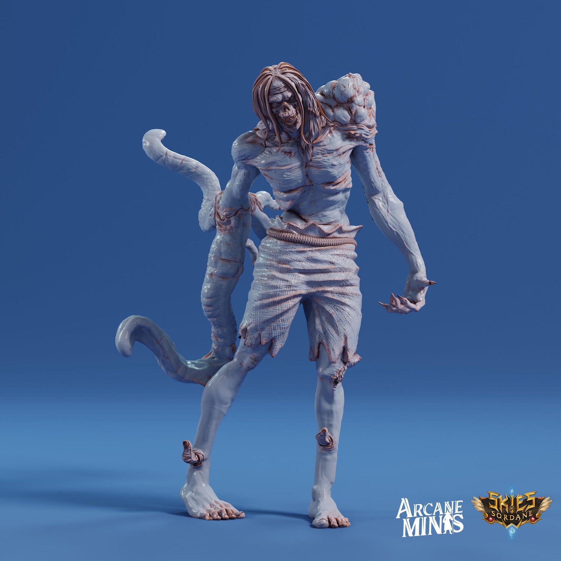 Void Zombie - Arcane Minis | 32mm | The Nightmare Express | Demon | Devil | Possessed | Chaos | Tentacle