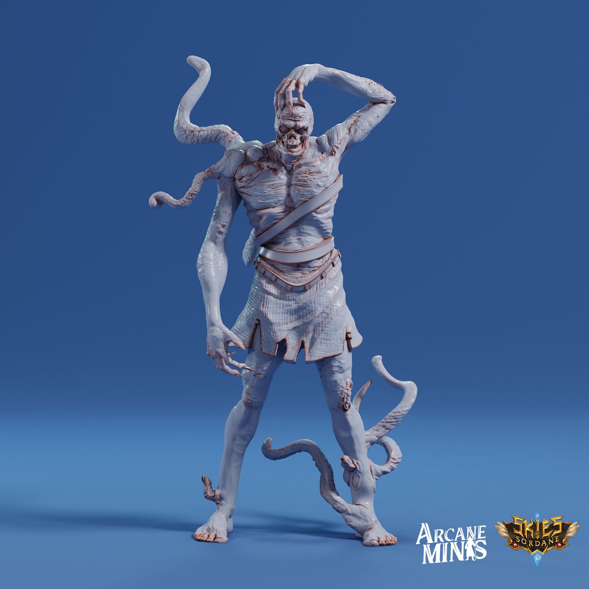 Void Zombie - Arcane Minis | 32mm | The Nightmare Express | Demon | Devil | Possessed | Chaos | Tentacle