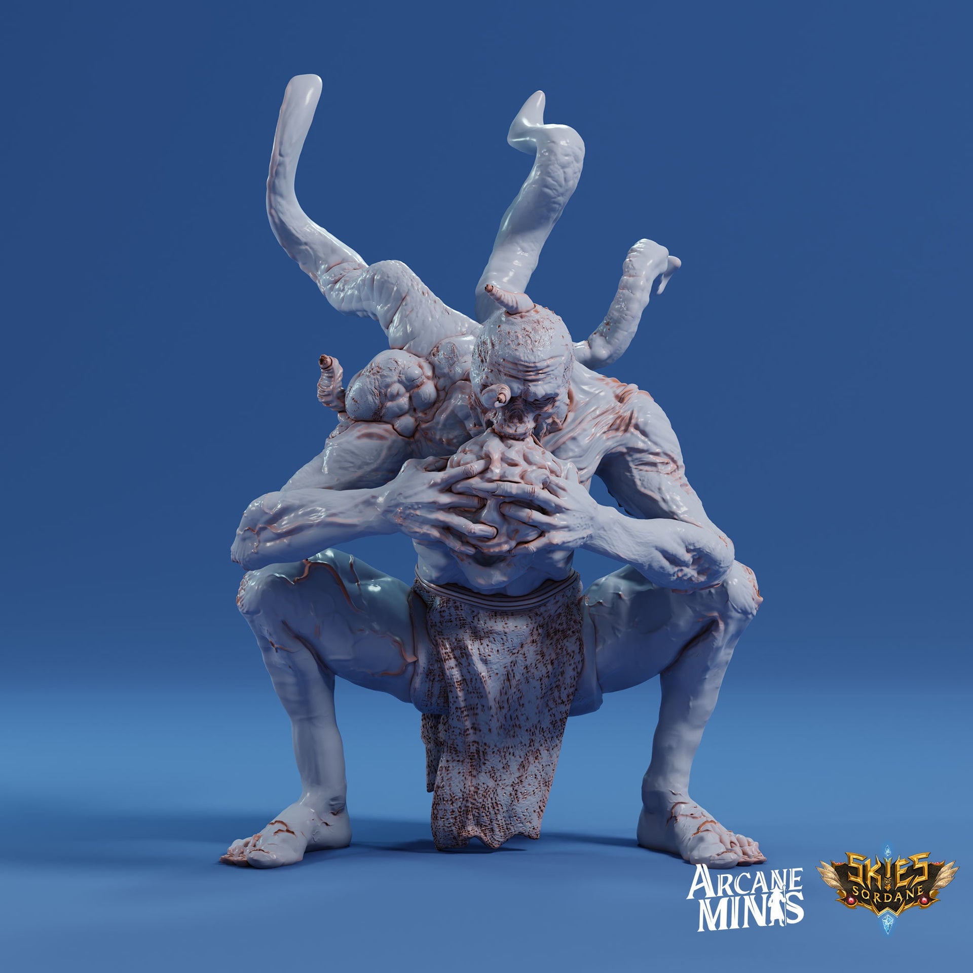 Void Zombie - Arcane Minis | 32mm | The Nightmare Express | Demon | Devil | Possessed | Chaos | Tentacle