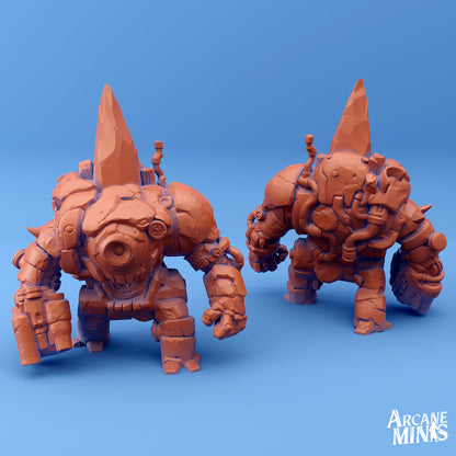 Sordalite Golem - Arcane Minis | 32mm | Huge | Airship | Crystal | Boat | Steampunk
