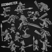 Croc Warrior - Goonmaster | Miniature | Wargaming | Roleplaying Games | 32mm | Aztec | Crocodile | Fighter | Aligator