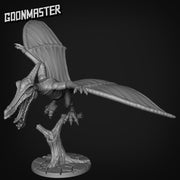 Pterodactyl Flying Mount- Goonmaster | Miniature | Wargaming | Roleplaying Games | 32mm | Aztec | Crocodile | Fighter | Alligator