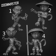 Monkey Monk - Goonmaster | Miniature | Wargaming | Roleplaying Games | 32mm | Martial Artist