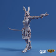 Warrel Rogue - Arcane Minis | 32mm | Risky Racing | Rabbit Folk | Bandit | Thief