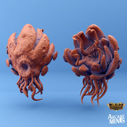 Morgius and Morgi, Psychic Floating Head - Arcane Minis | 32mm | Tentacles | Jellyfish | Horror | Infected