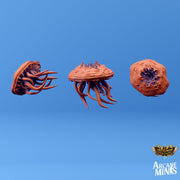 Morgius and Morgi, Psychic Floating Head - Arcane Minis | 32mm | Tentacles | Jellyfish | Horror | Infected