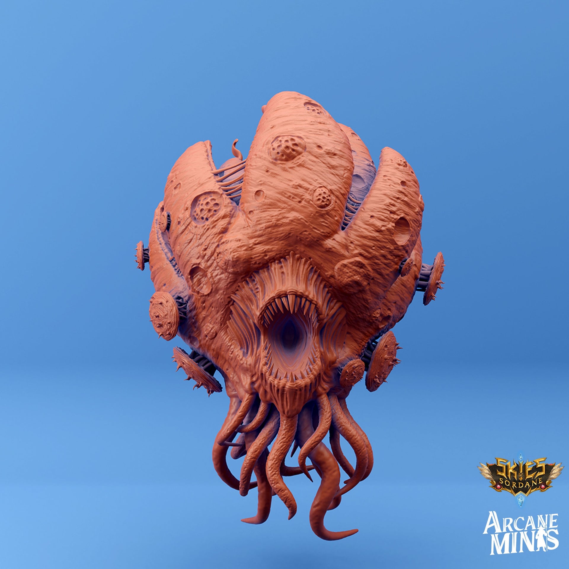 Morgius and Morgi, Psychic Floating Head - Arcane Minis | 32mm | Tentacles | Jellyfish | Horror | Infected